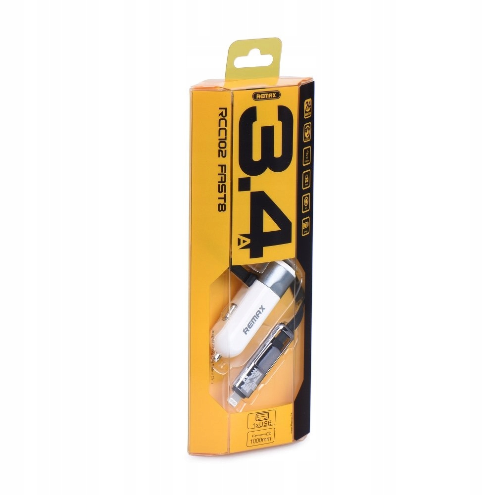 

Remax ładowarka samochodowa 2w1 + Usb RCC102