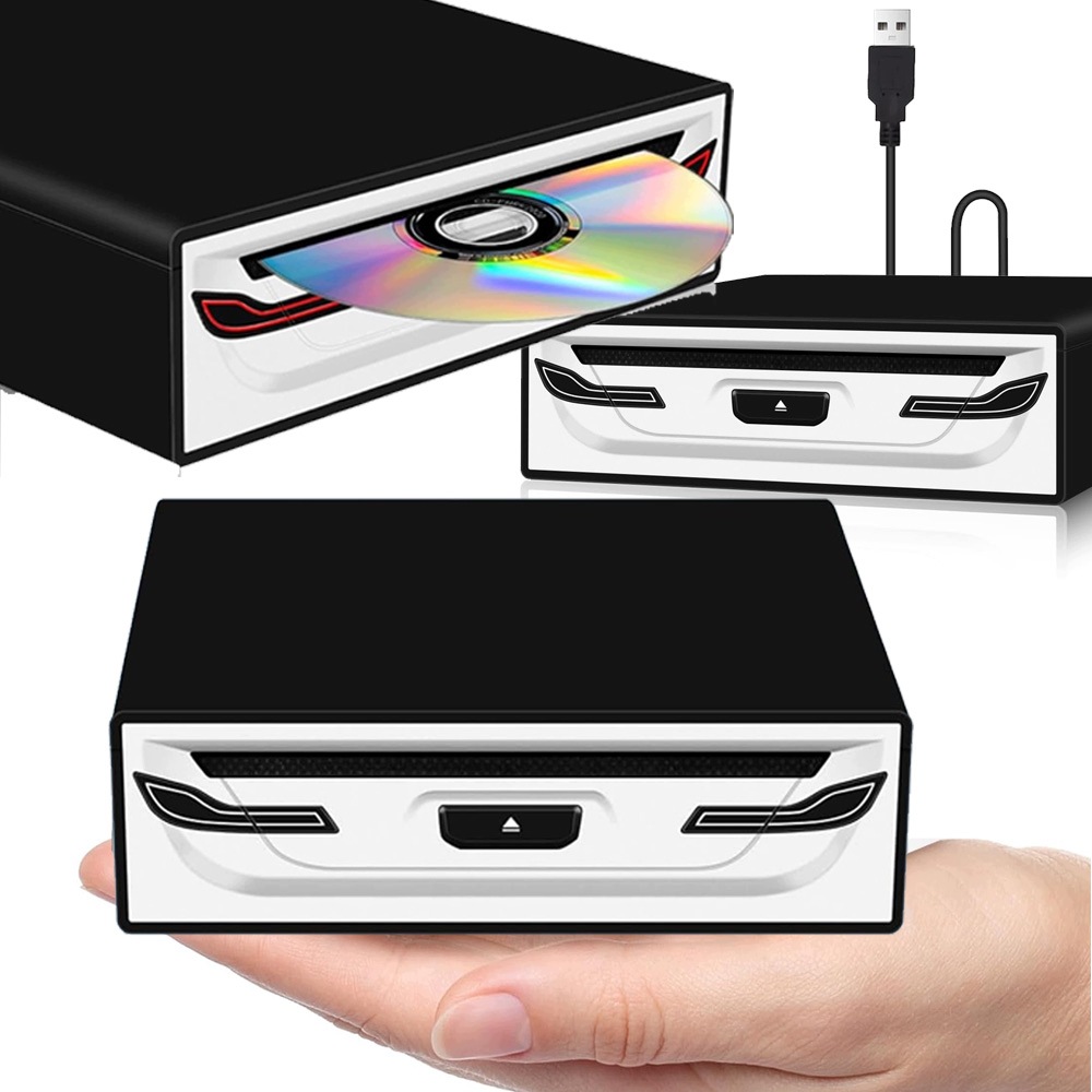 Prenosný Usb 2.0 CD Prehrávač Pre Automobilový Notebook Smart Tv Plug & Play