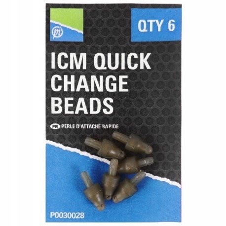 Łączniki Preston ICM Quick Change Beads 6 szt. Do Koszyczków Podajników