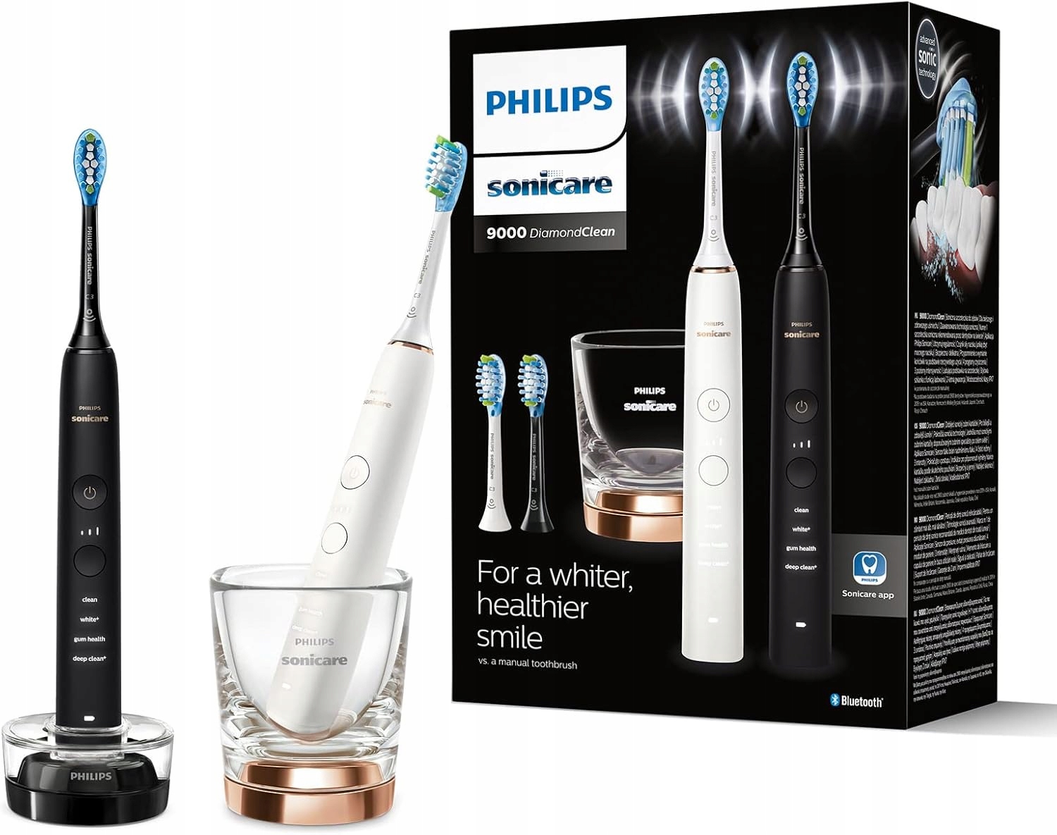 2x Philips Sonicare DiamondClean 9000 szczoteczka soniczna C3 HX9914/61