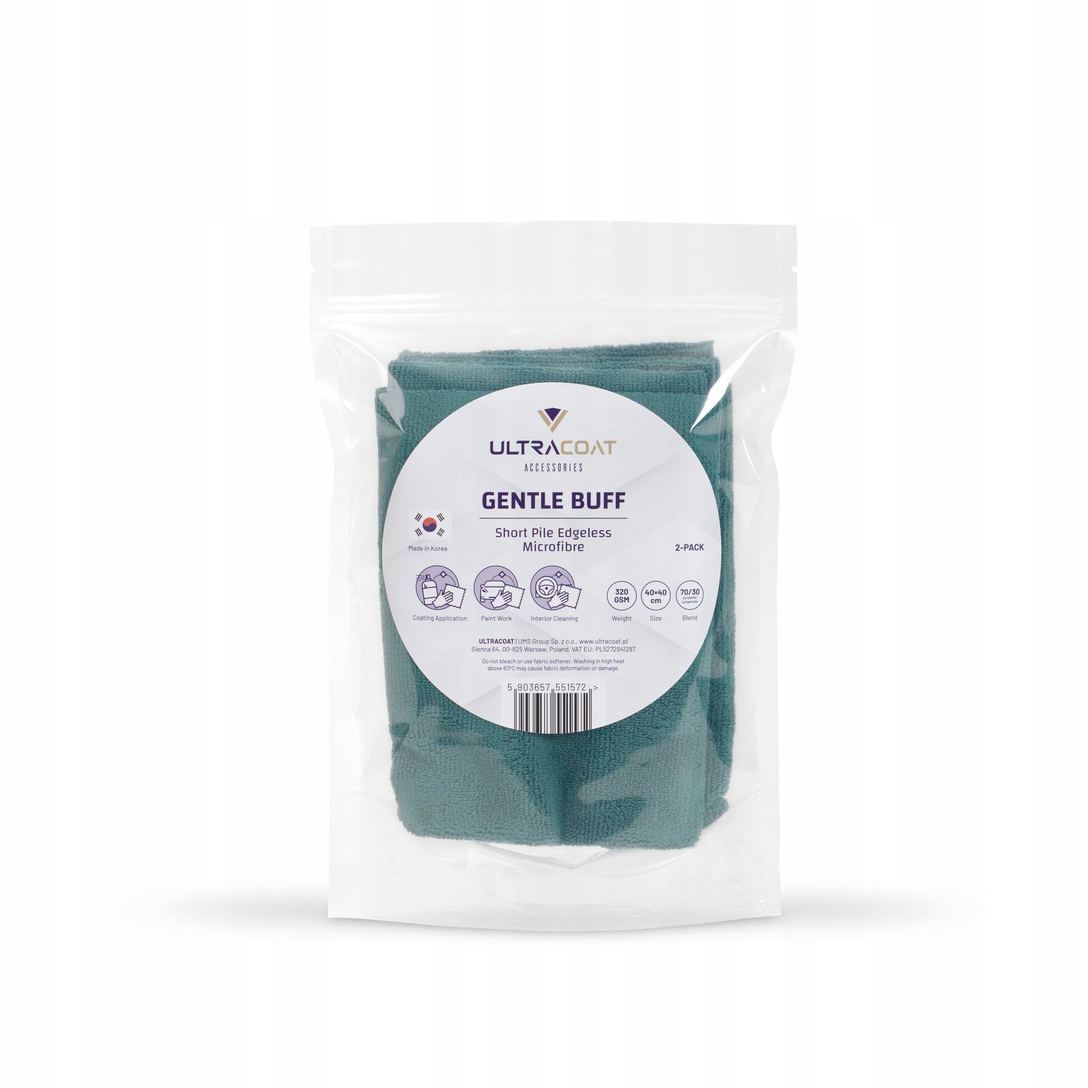 

Ultracoat Gentle Buff Mikrofibra 40x40 320gsm 2szt
