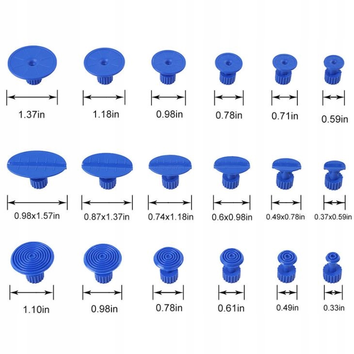 

Grzybki Adaptery 18szt Niebieskie Most Klej Pdr