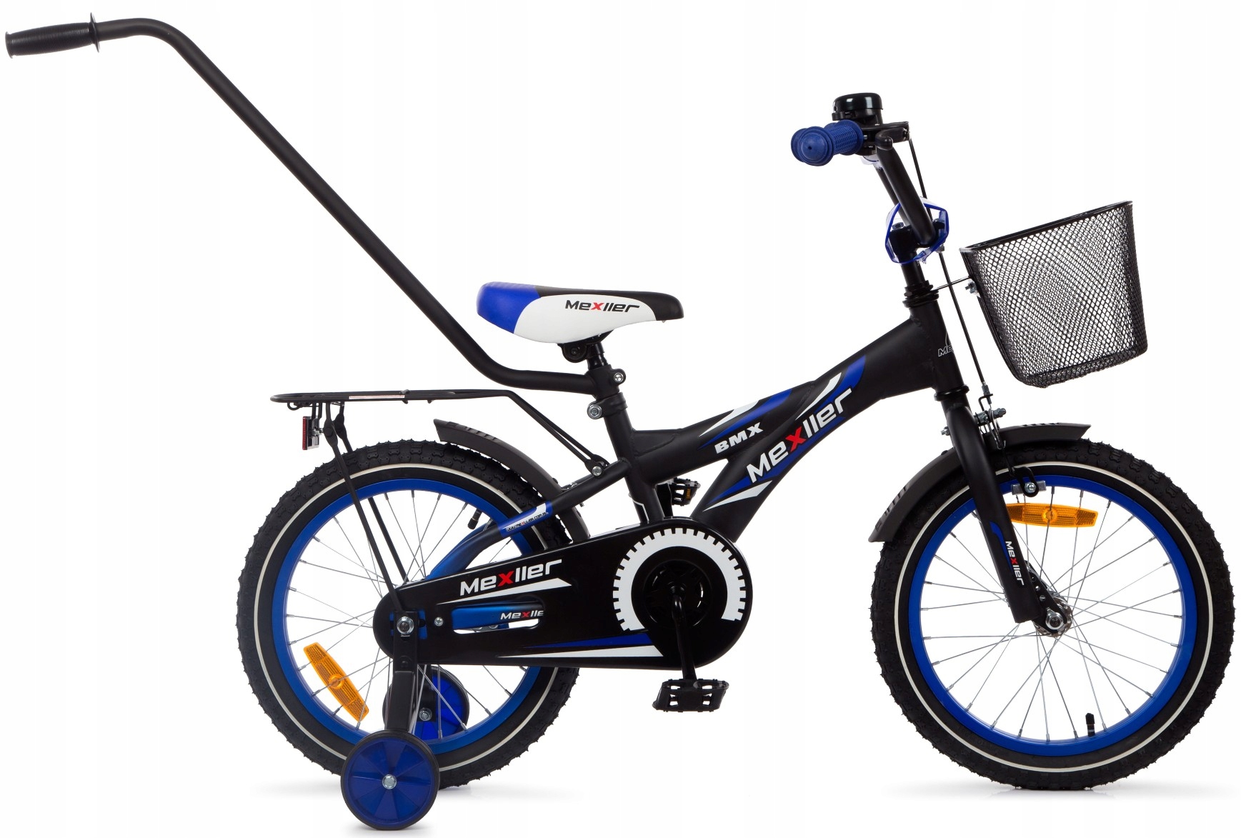 Rower dziecięcy BMX 16 Mexller Rowerek dla chłopca 4-7 lat + prowadnik EAN (GTIN) 5905323721753