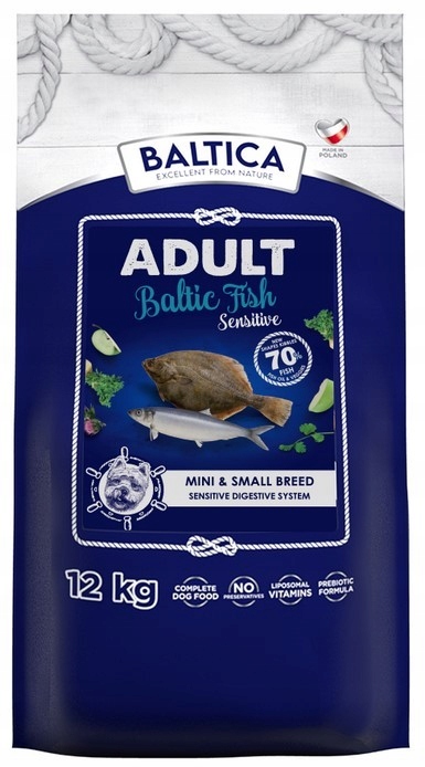 Baltica Excellent Adult Sensitive Baltic Fish dla małych ras 12 kg