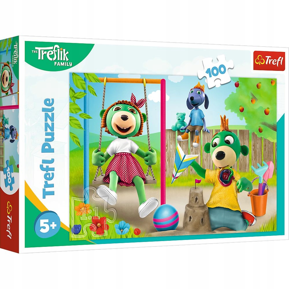 

Puzzle 100-EL.TREFL 16422 Rodzina Treflikow