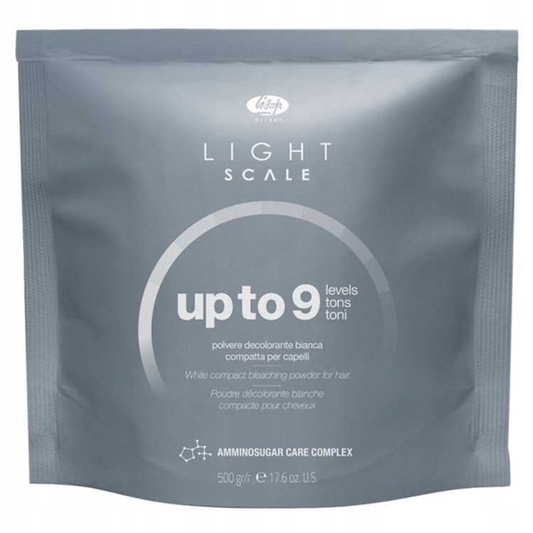 Lisap Light Scale Lightening Powder White Rozjasňovač Pudr Na 9 Tónů 500 G