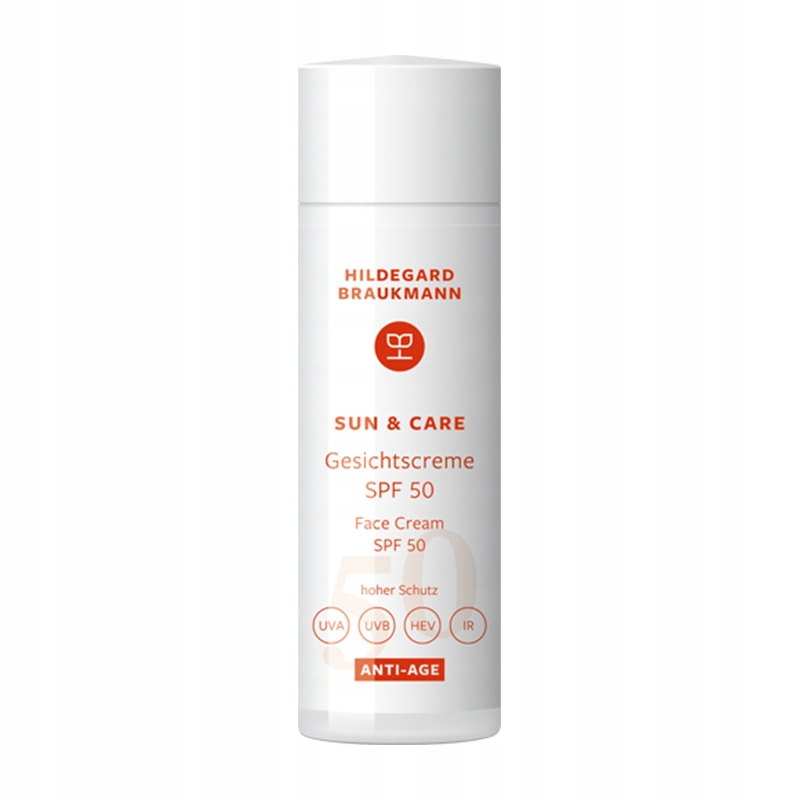 Protistárnoucí krém na obličej Spf 50 Anti-Age 50 ml Hildegard Braukmann