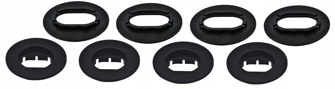 

4 x Stopery dywaników Owalne Ford Vw