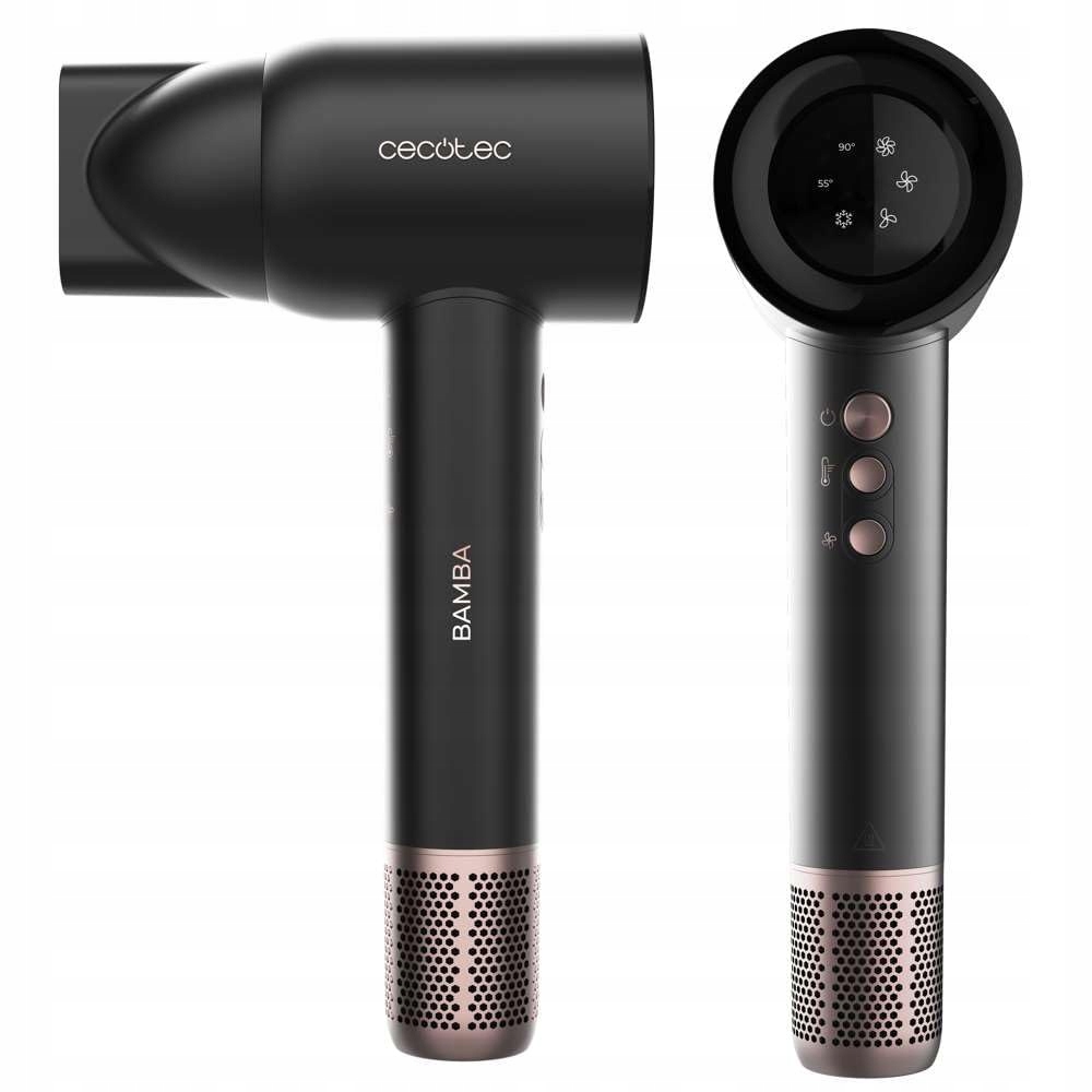 Fén na vlasy Cecotec, 4454, Bamba Ionicare, nano ionty, displej, 3 teploty,