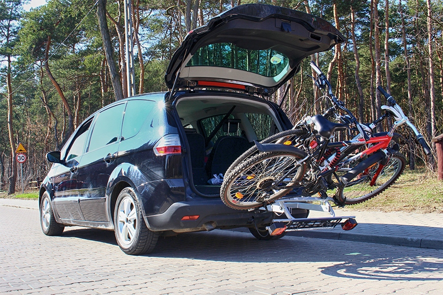 AMOS TYTAN 2 7 PIN PLATFORMA NA HAK NA 2 ROWERY Color silver