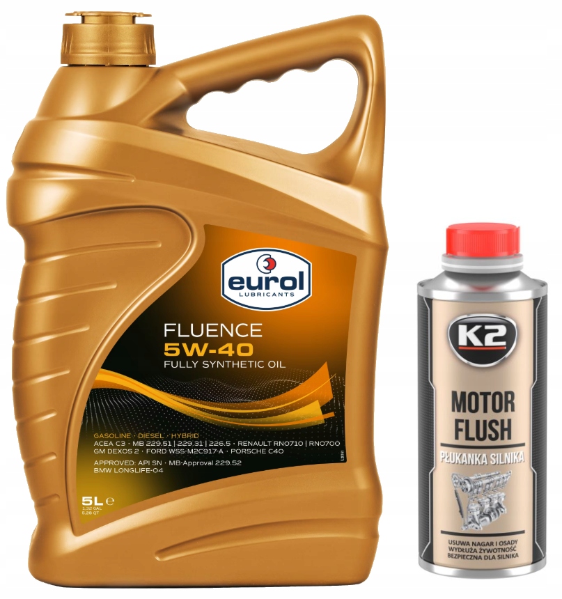 Eurol Fluence 5W40 Vw 505.01 C3 5L Płukanka Silnika