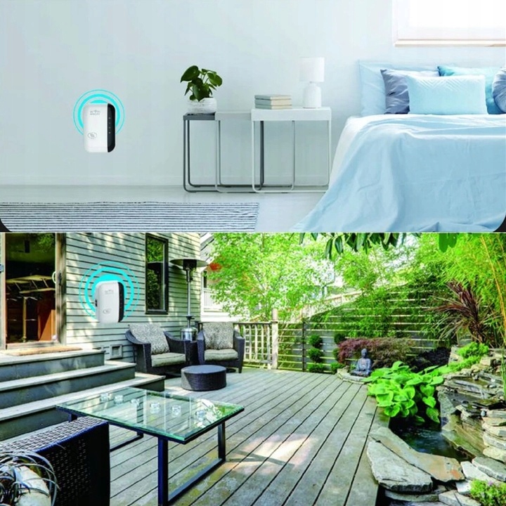 WZMACNIACZ SYGNAŁU Wi-Fi MOCNY Repeater 300Mb/s Maksymalna prędkość transmisji 300 Mb/s