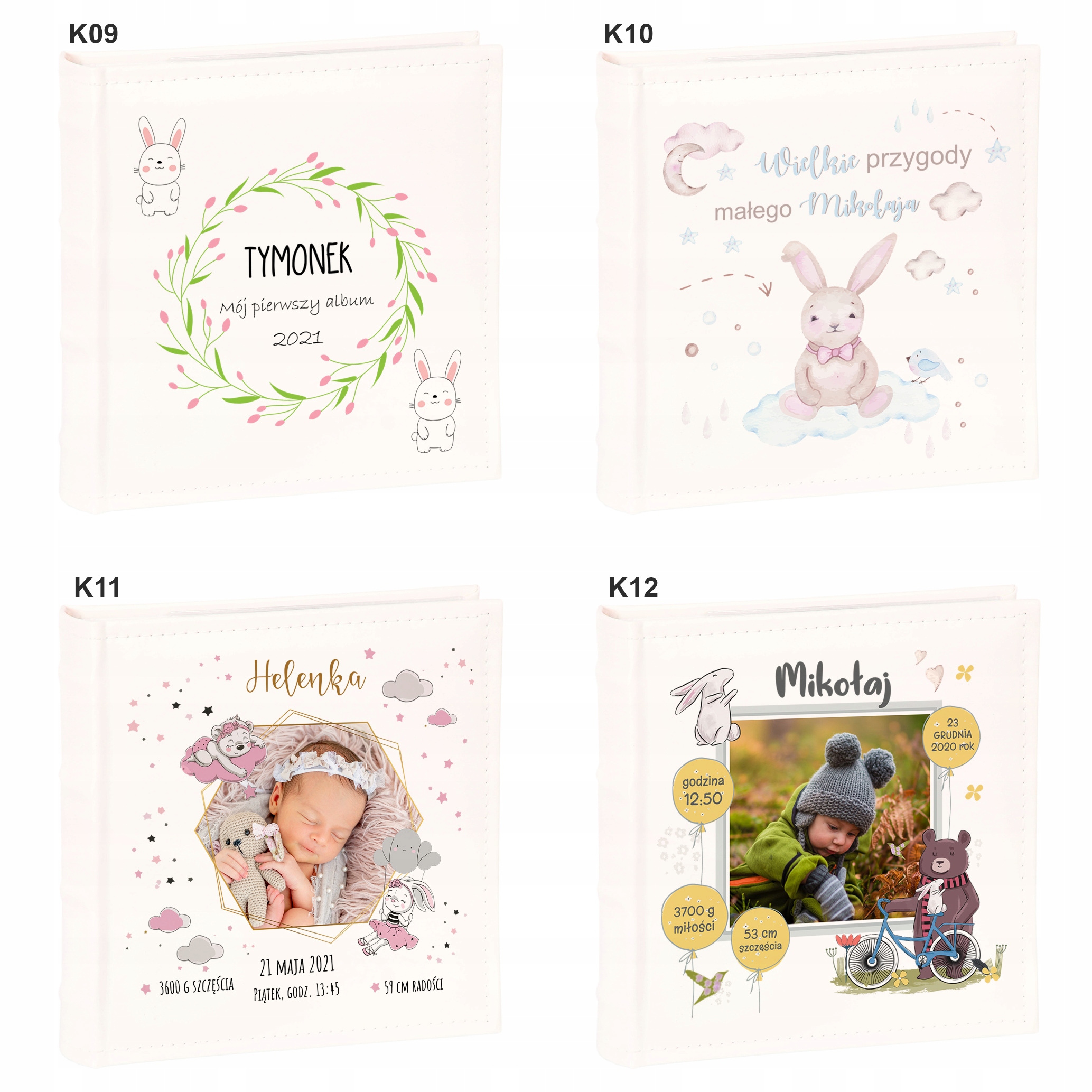 ALBUM NA ZDJĘCIA IMIĘ DZIECKA CHRZEST PREZENT Rodzaj albumu album z kieszeniami