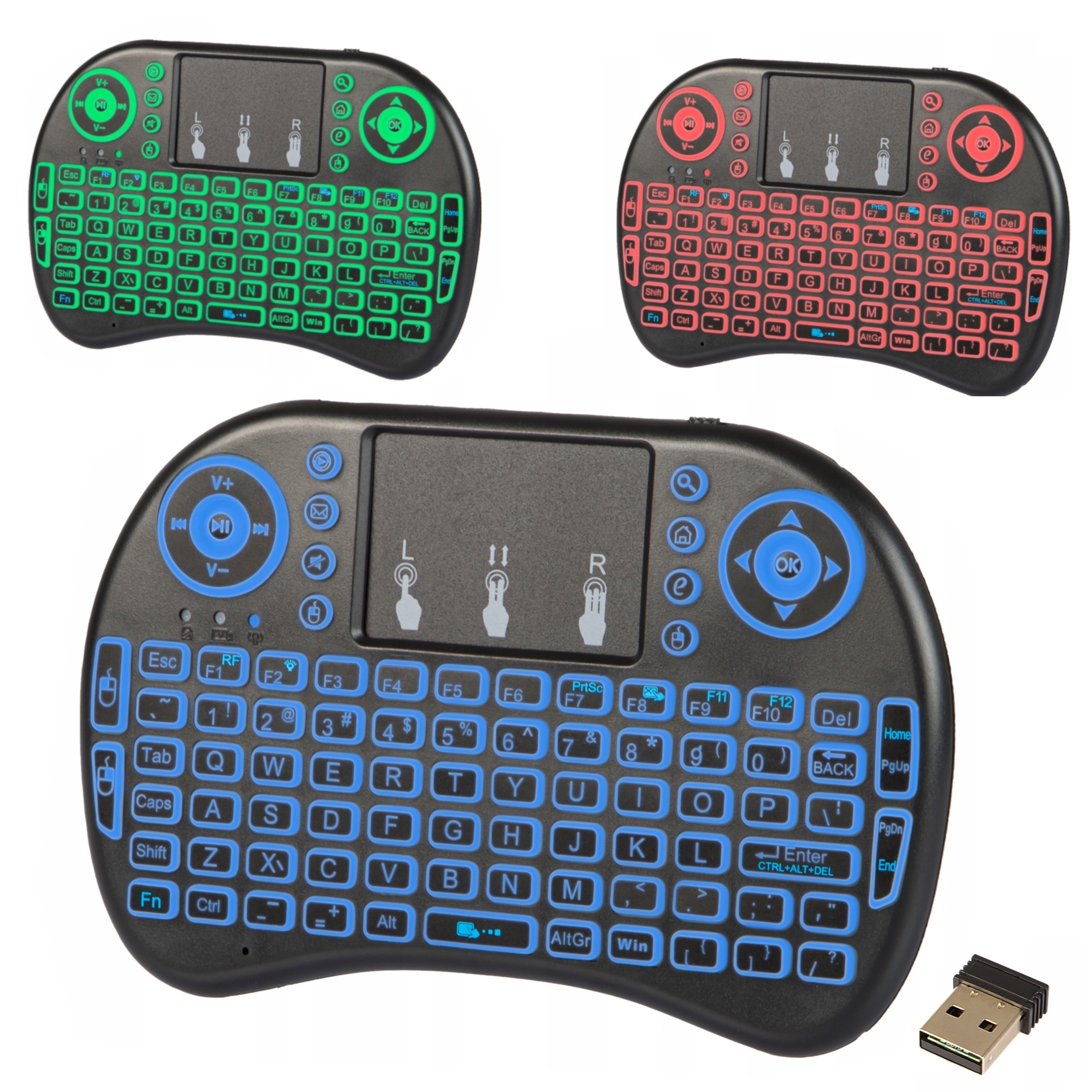 KLAWIATURA MINI BLOW BEZPRZEWODOWA SMART TV LED PODŚWIETLENIE TOUCHPAD Model Mini KS2