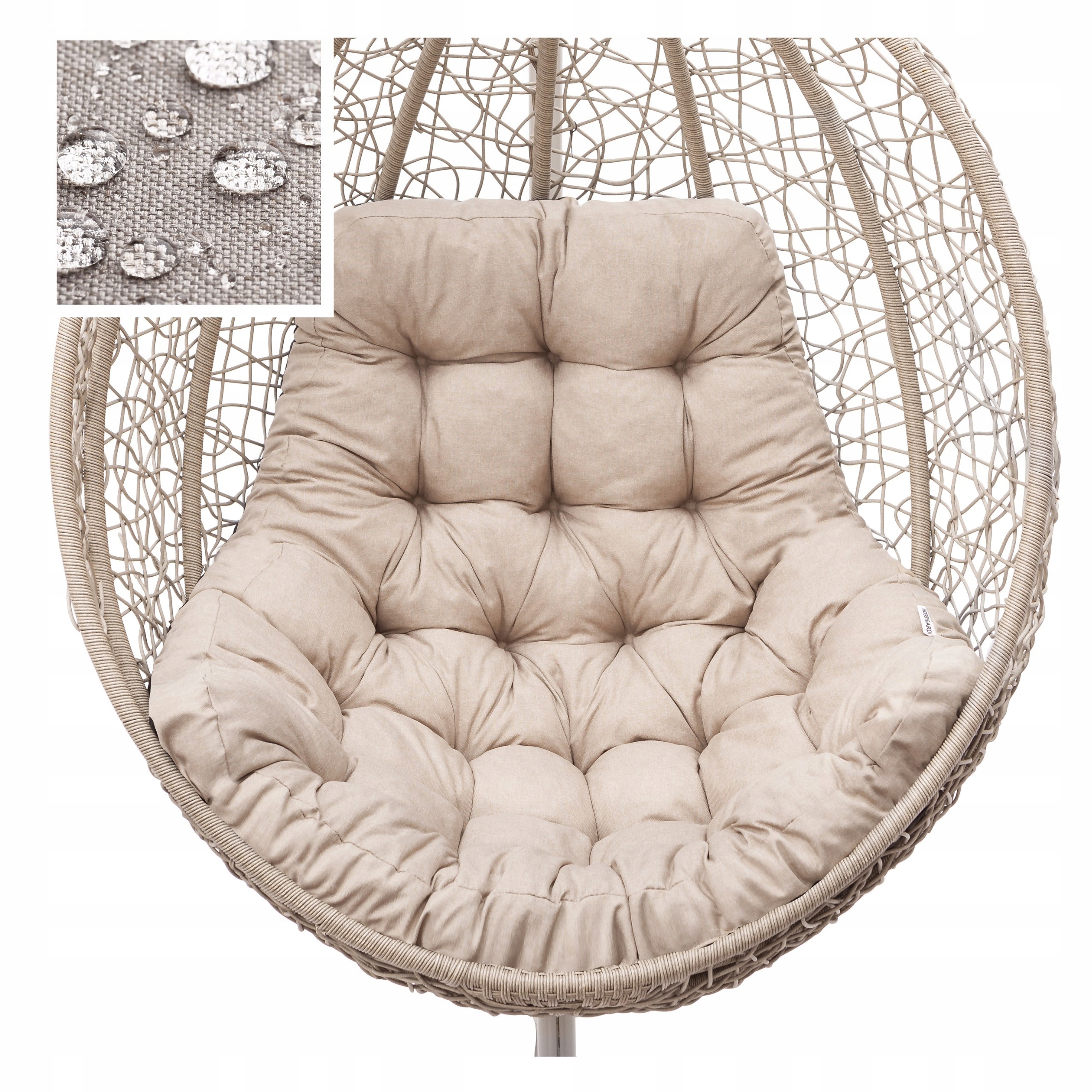 Vankúš na závesnú hojdačku a kreslo Kokon hniezdo