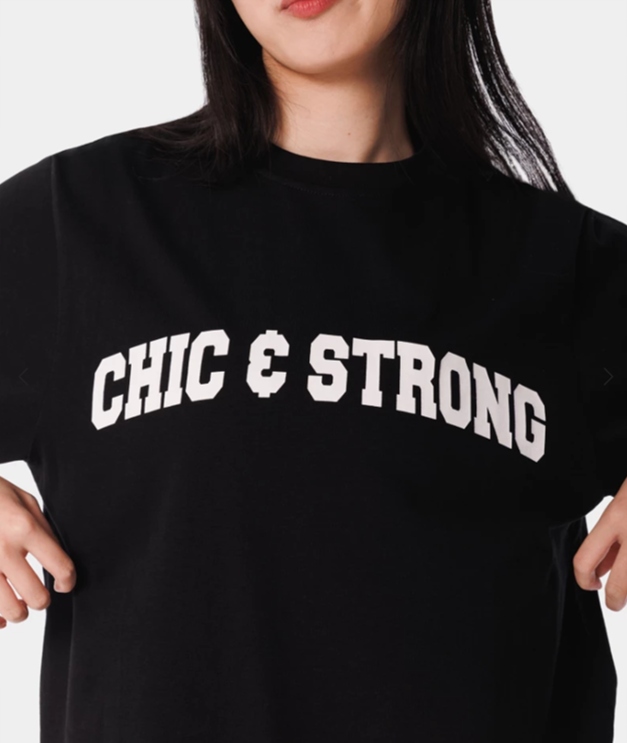 Koszulka T-shirt Czarna Na Siłownię Fitness Luźny Krój S