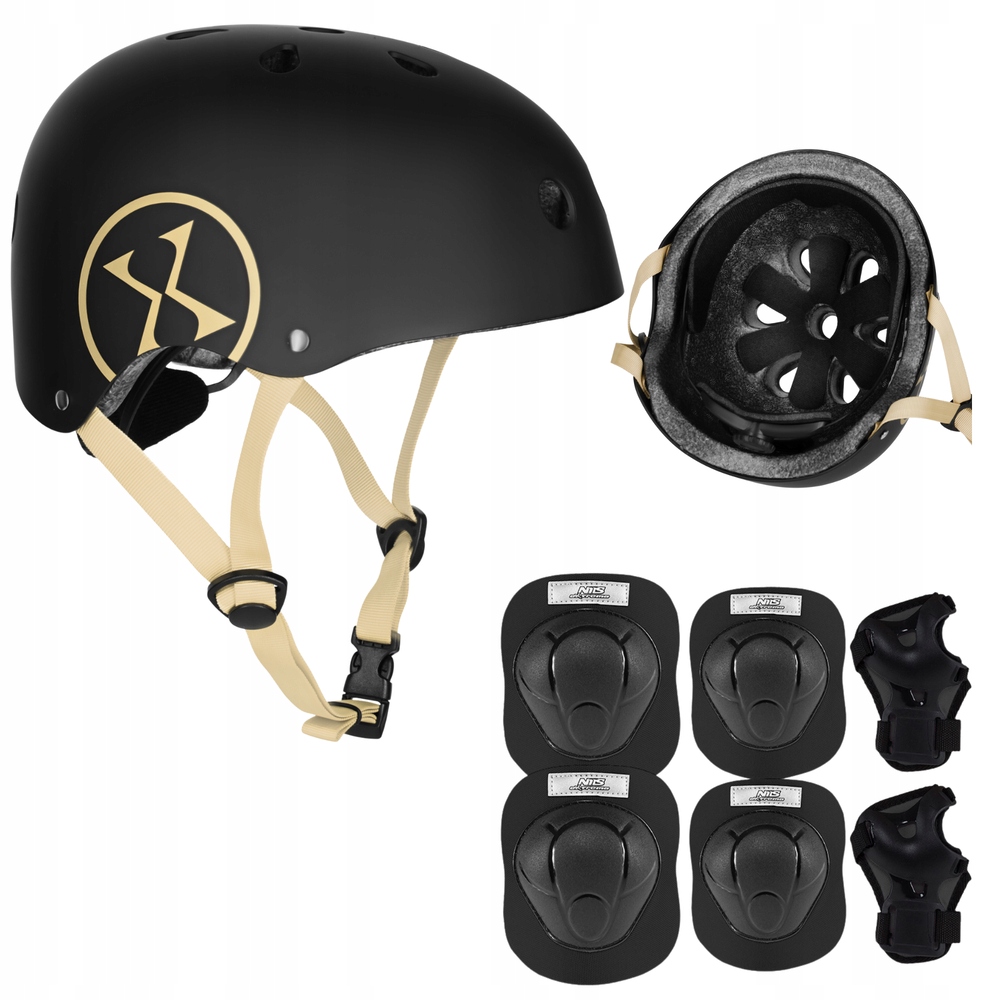 Cyklistická přilba s regulací chrániče Komplet na kolečkové brusle Koloběžku