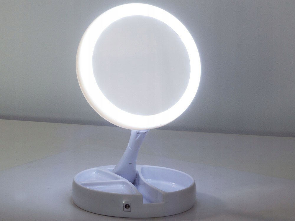 LUSTERKO KOSMETYCZNE STOJĄCE Z PODŚWIETLENIEM LED Rodzaj inny