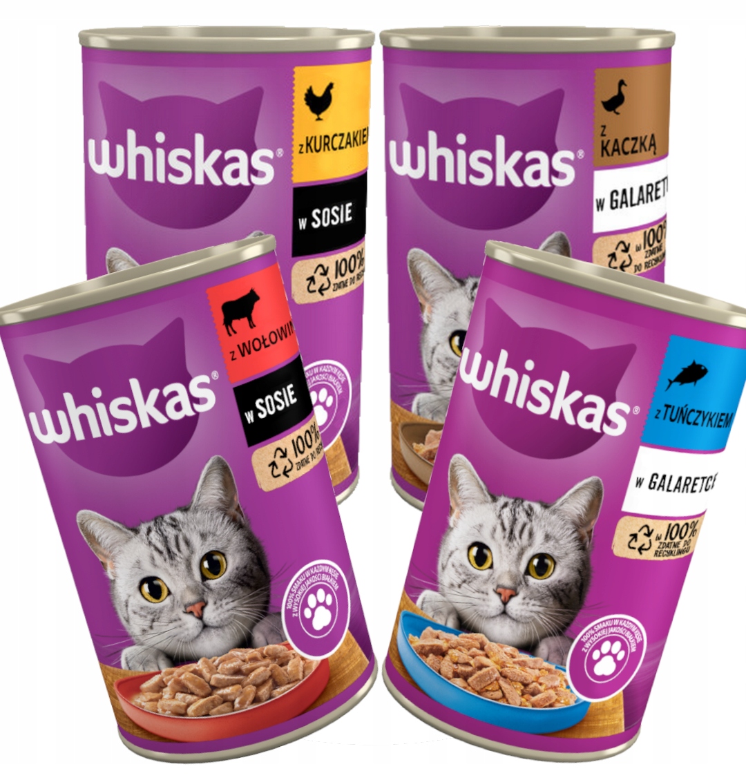Levně Whiskas Adult Mix Chutí Vlhké Krmivo 12x400g