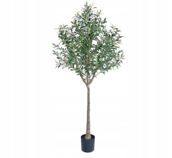 Umelý Olivovník 180 CM Olivový Strom Ozdobný Kvetináč Realistický
