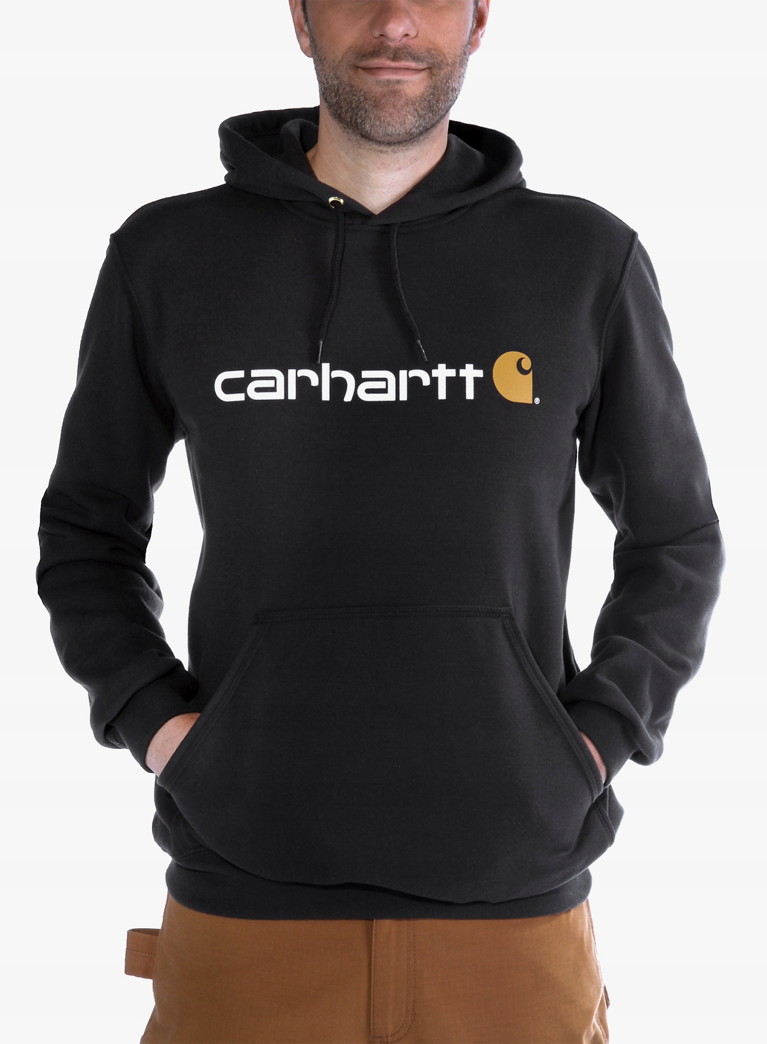 Carhartt Mikina s kapucí Logo černá L