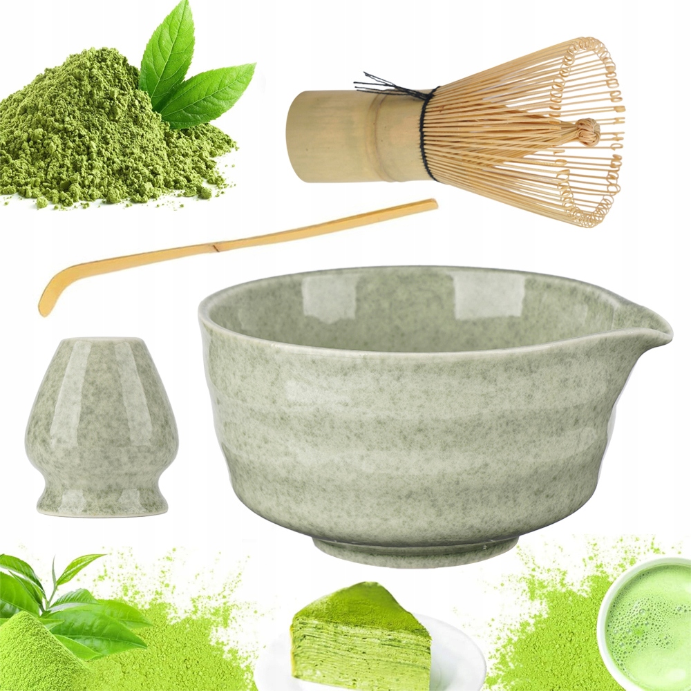 Sada příslušenství pro přípravu čaje Matcha Matchawan Šálek Metla 4 El