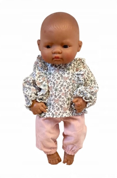 

Ubranko dla lalki Miniland 32 cm spodenki tunika