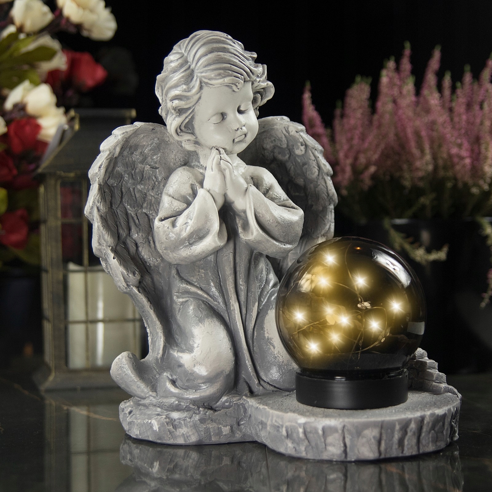 ZNICZ GIPSOWA FIGURKA NAGROBNA LAMPA SOLARNA LED Kod producenta 551405