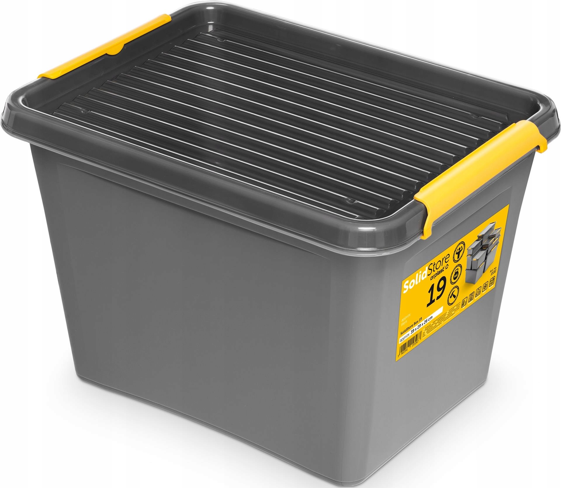 

Pojemnik plastikowy Orplast Solidstore 19 l