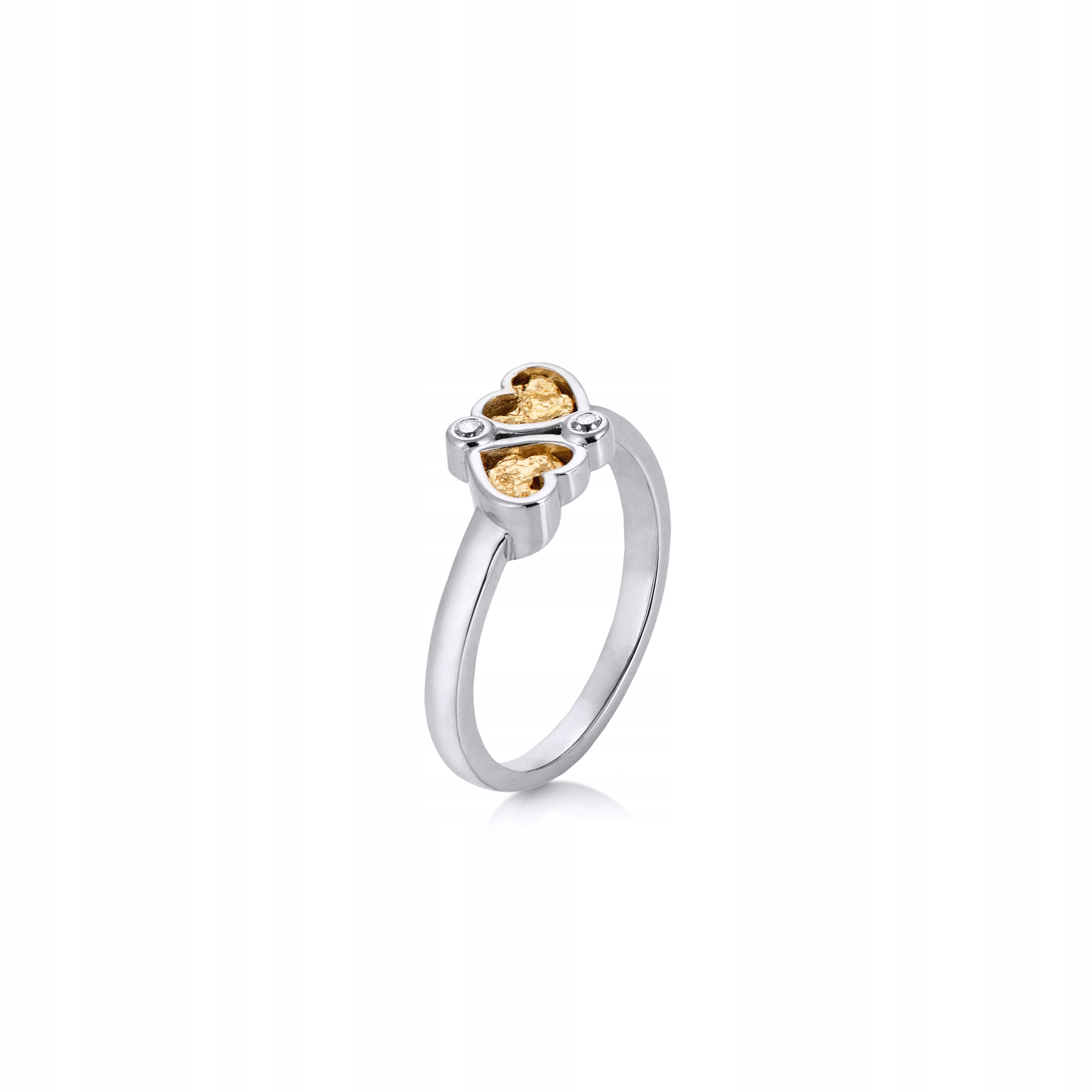 srdce osázené zlatými samotami