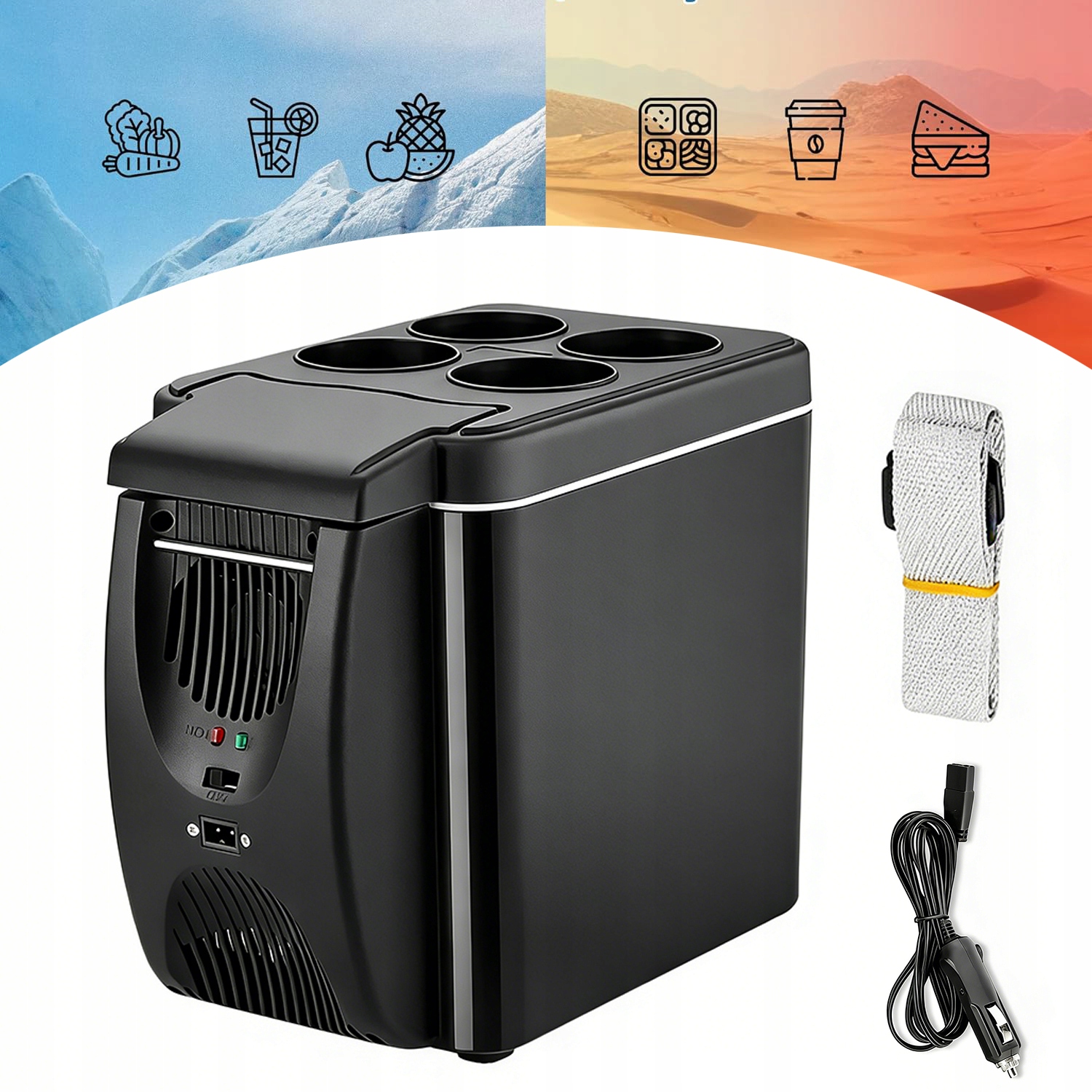 Chladnička 6L Energeticky úsporná Chladnička Turistická lednička Automobilová