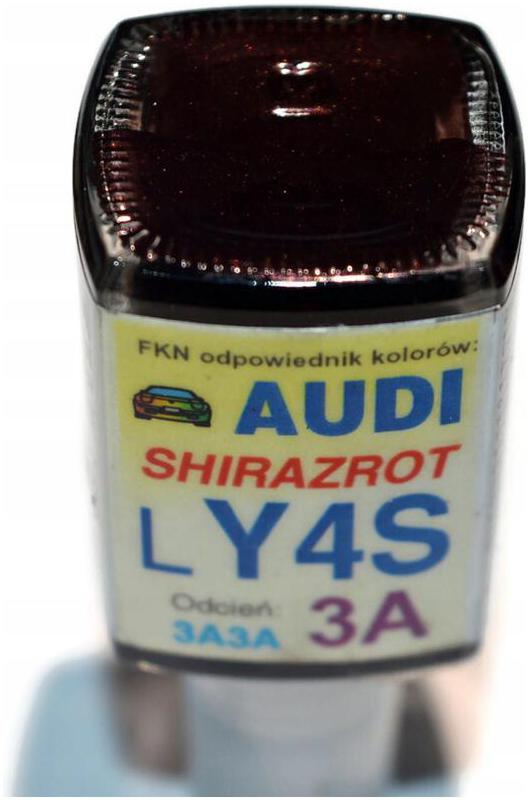 LAKIER AUDI LY4S 3A3A SHIRAZROT ZAPRAWKA DO RYS ARA 10 ML