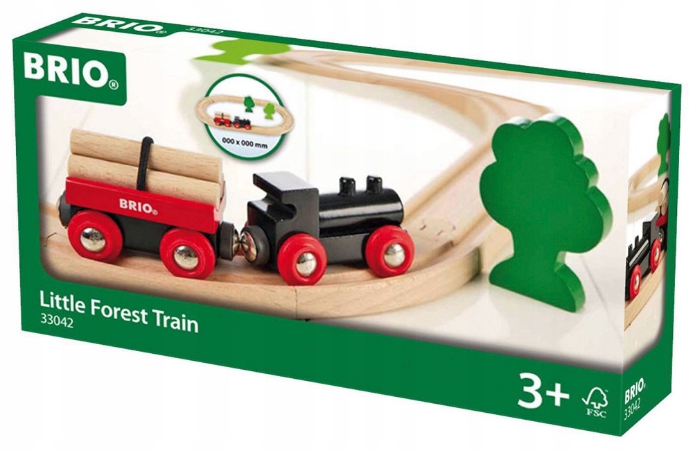 pociąg leśny tory wagon - kolejka drewniana Brio