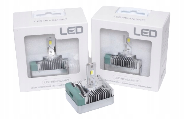 Žiarovky Xenón Led D5S Nové 2 ks Audi Vw Brak Chyba Silná 6000K