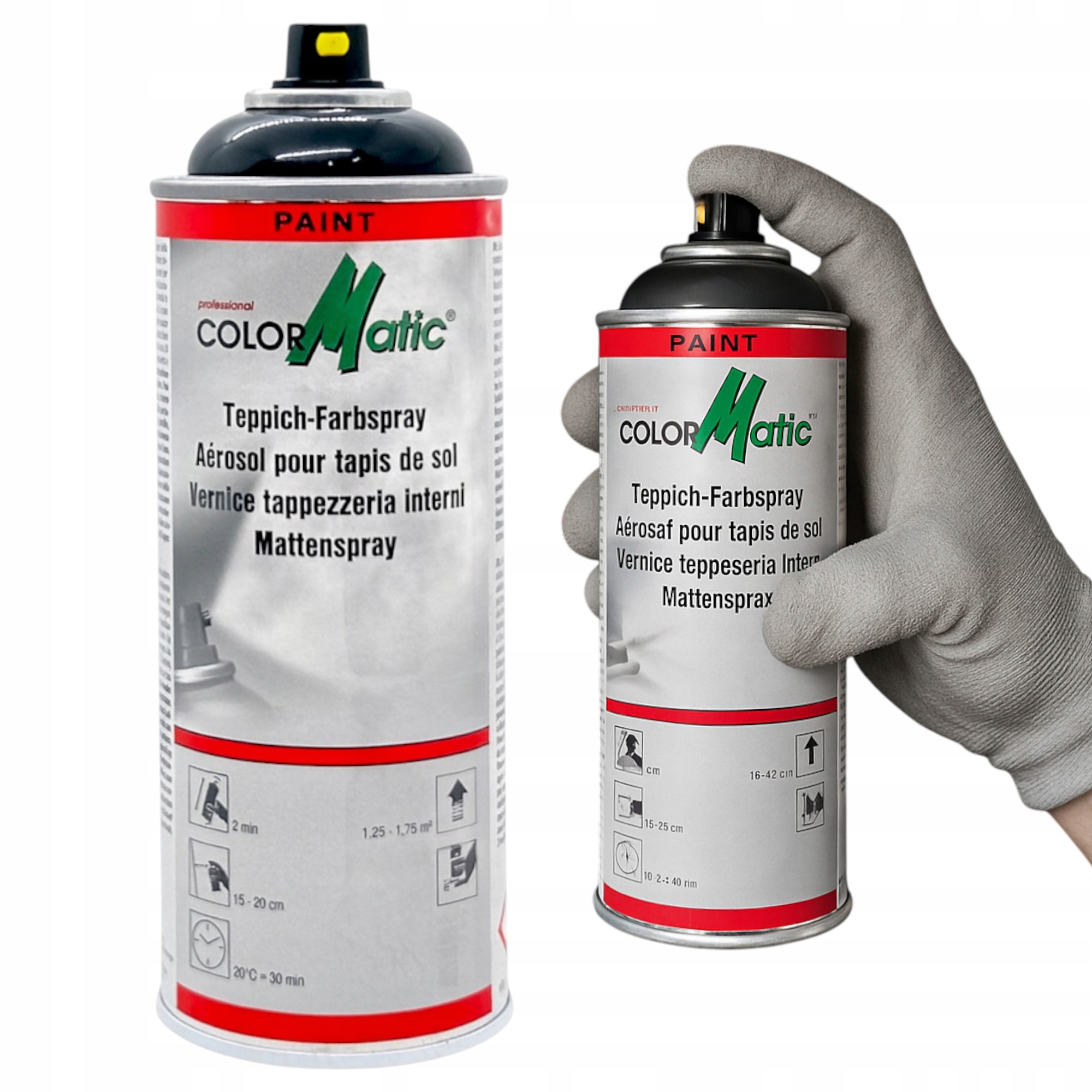 Lakier do Podsufitki Samochodowej Czarny 2x Spray 400ML do Podsufitek