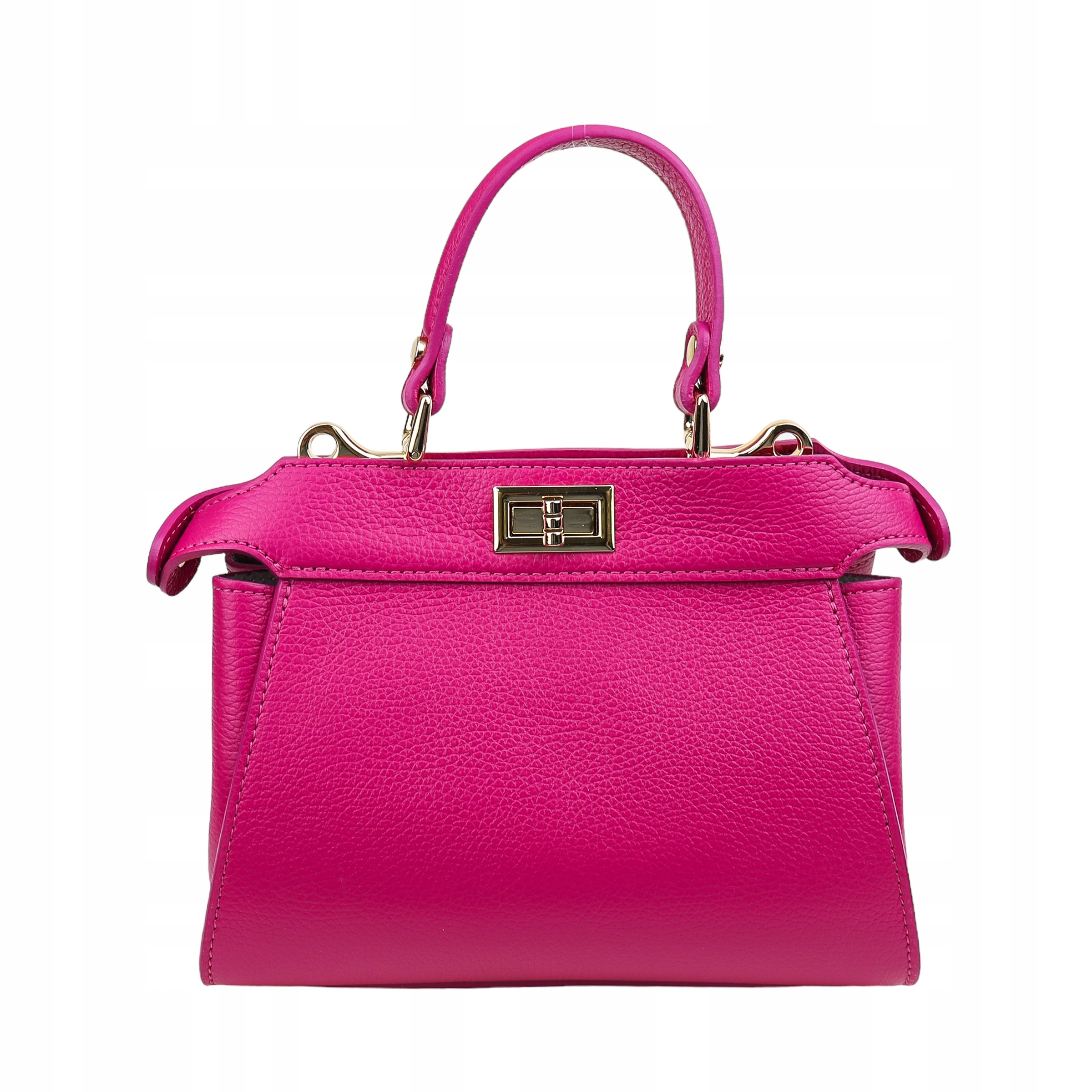 Dámská kabelka z lícové kůže Judy Fuchsia