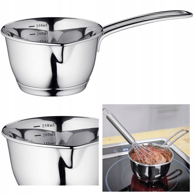 

Mini Rondel stalowy Kuchenprofi 0,25l srebrny