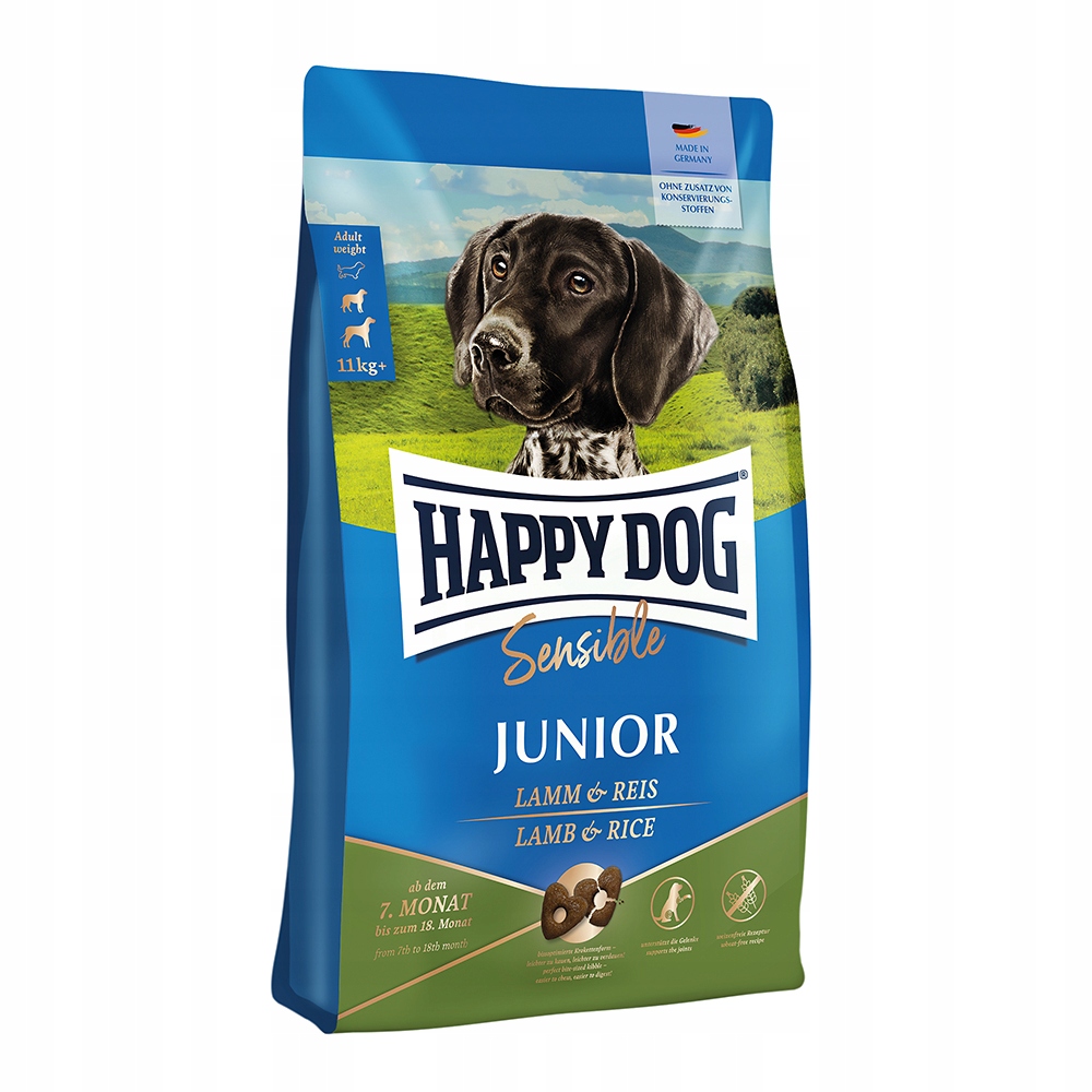 Levně Happy Dog Sensible Junior Jehněčí a rýže 10 kg