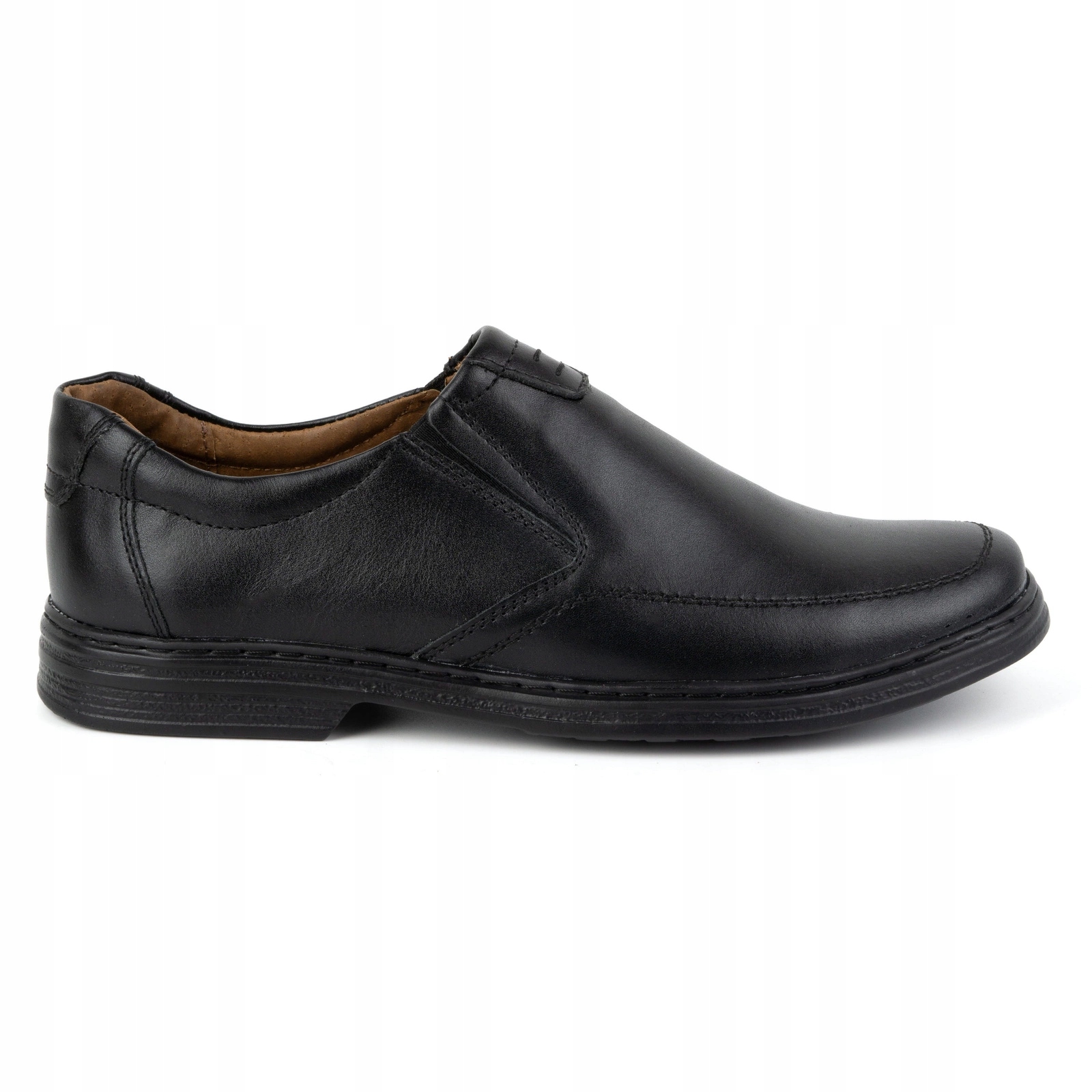Pánské boty z přírodní kůže slip-on 854K černé 41