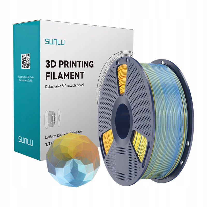 Filament Sunlu Pla Plus Silk Forth Color 175 MM 1 Kg