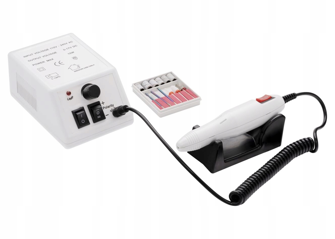 Bruska na nehty 65W s sadou profesionálních fréz DM202