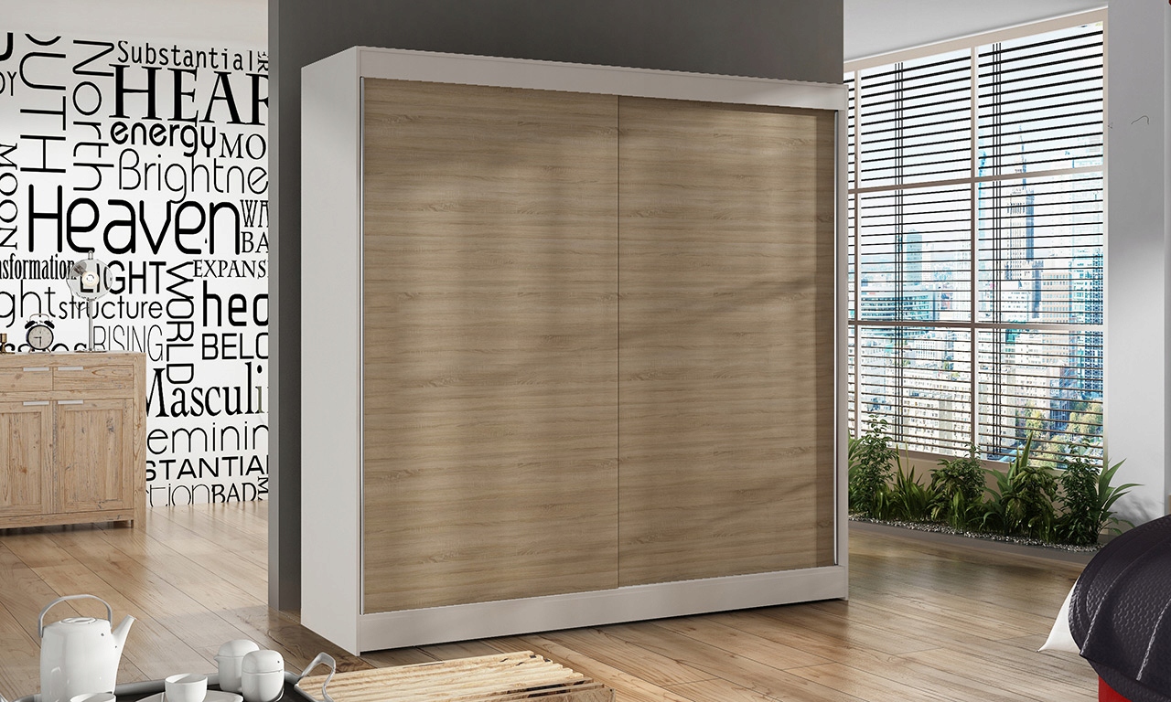 SZAFA PRZESUWNA Basti X 200cm GARDEROBA duża Kolekcja BASTI