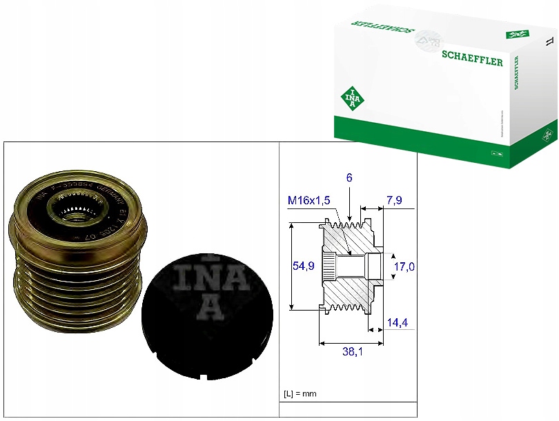 Ina Řemenice Alternátoru Fiat