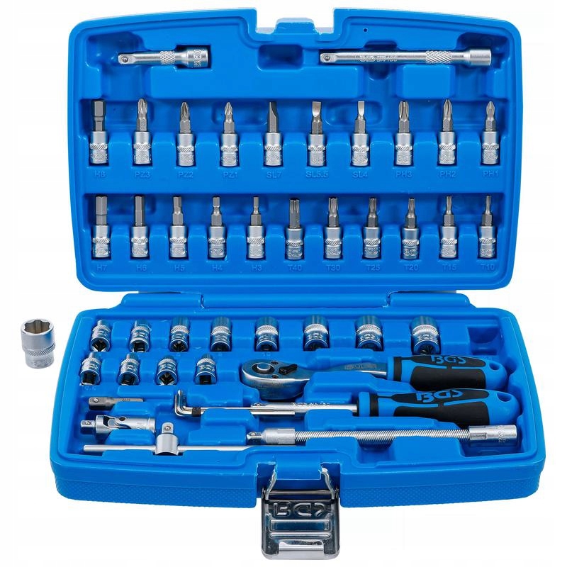 Sada nástrčných kľúčov s úchopom 6,3 mm (1/4") 46 ks, Bgs 2145