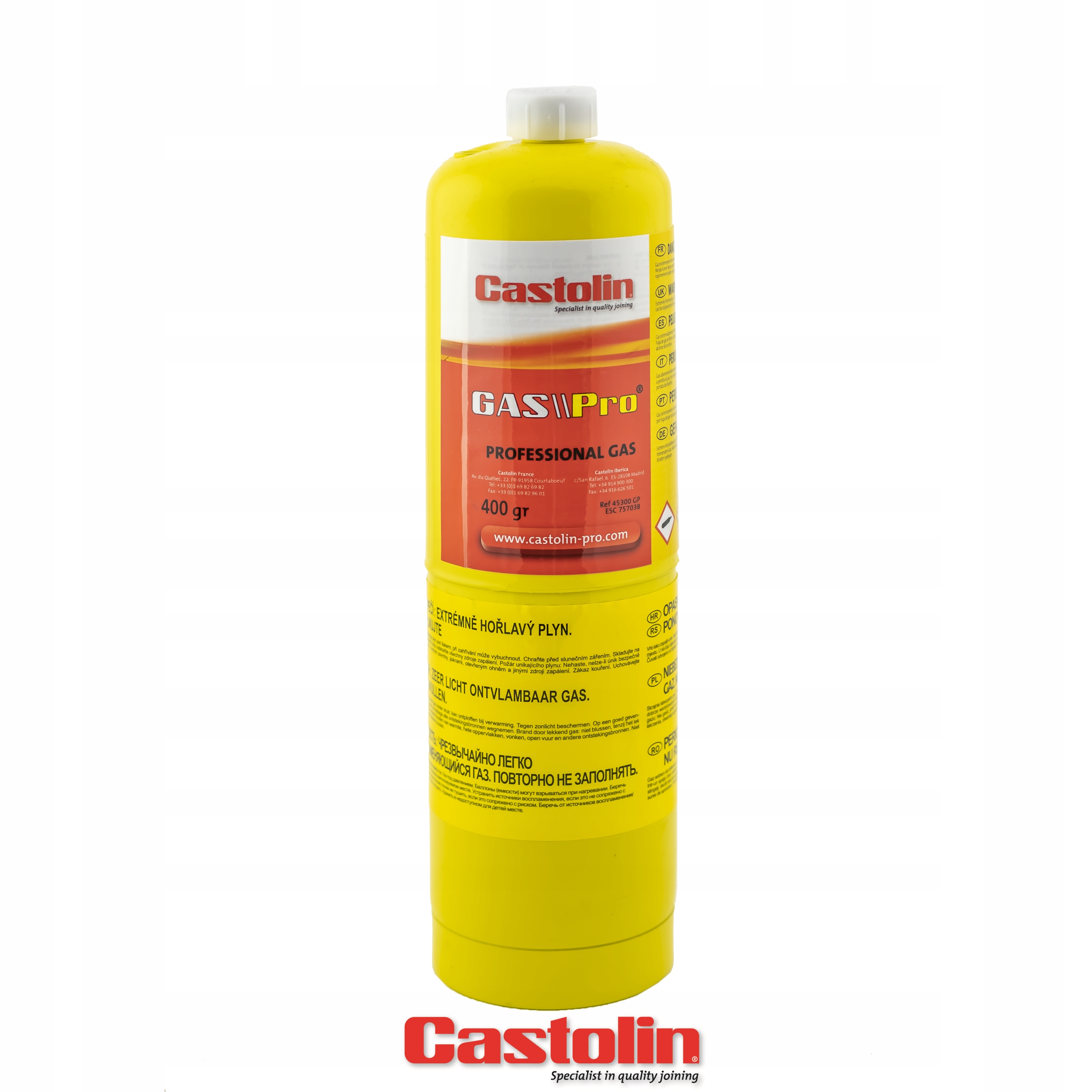 Butla z gazem GAS PRO MAPP Castolin 400ml 1"