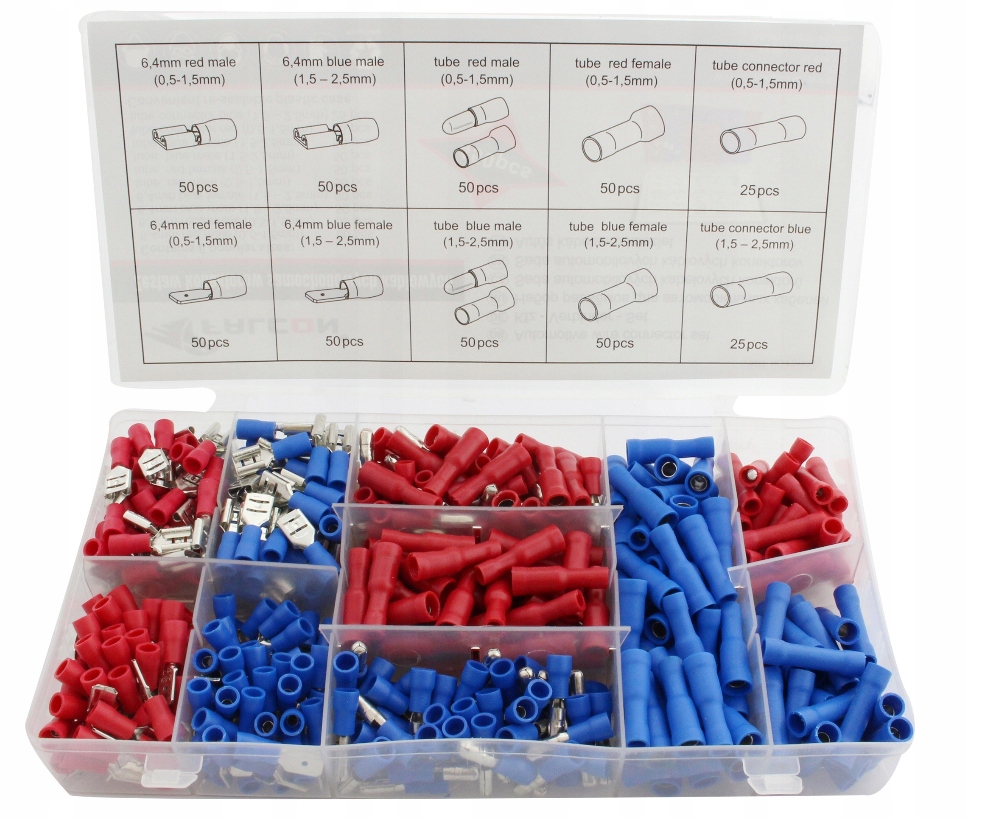 

Zestaw Konektorów Izolowanych Typ II 450 Szt