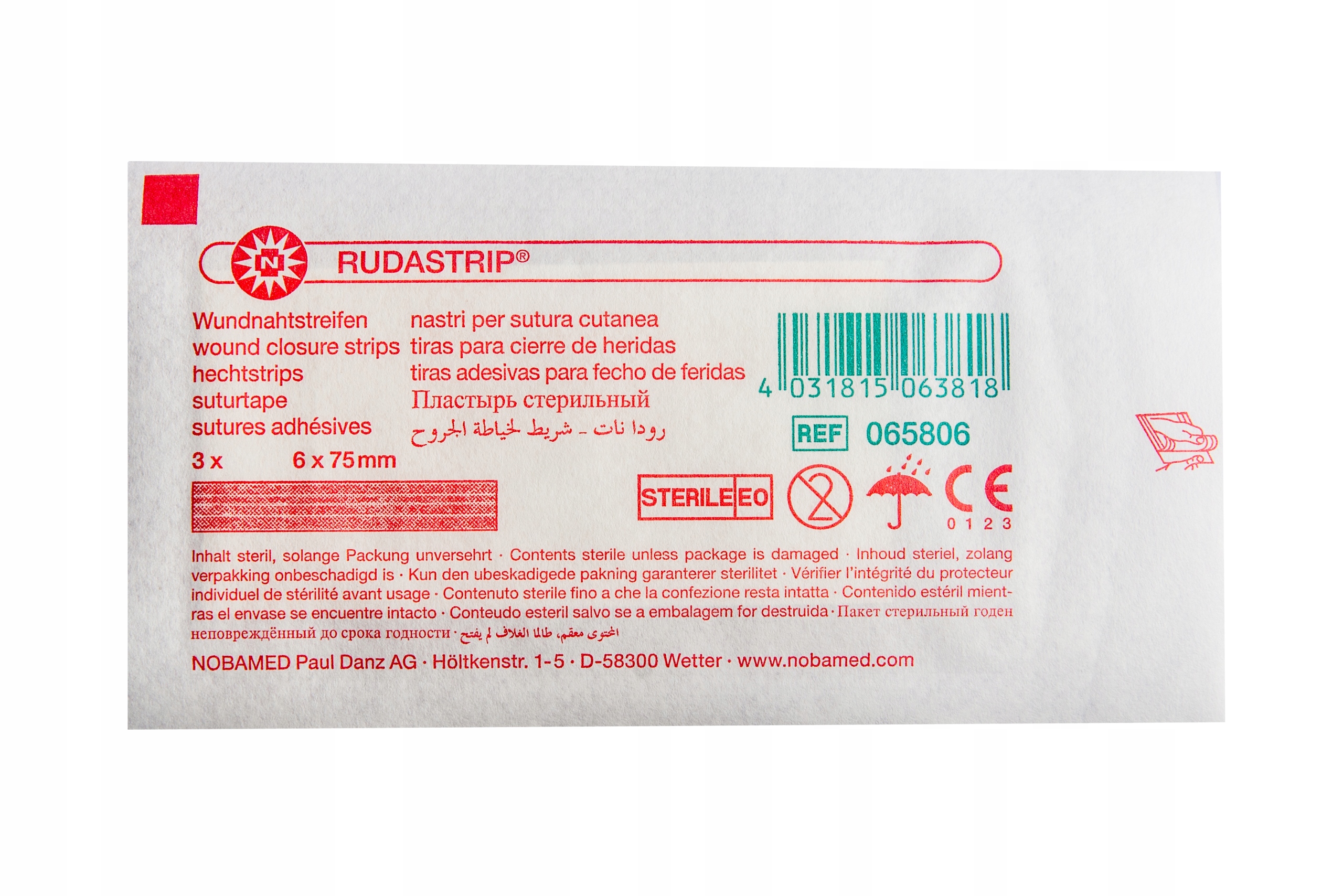 

Paski Do Zamykania Ran Steri Strip 6x75mm 3szt