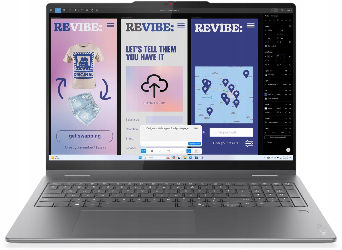 Laptop Lenovo Yoga 7 Ultra 5 226V 16GB SSD512 16" Dotykowy WIN11 Aluminium