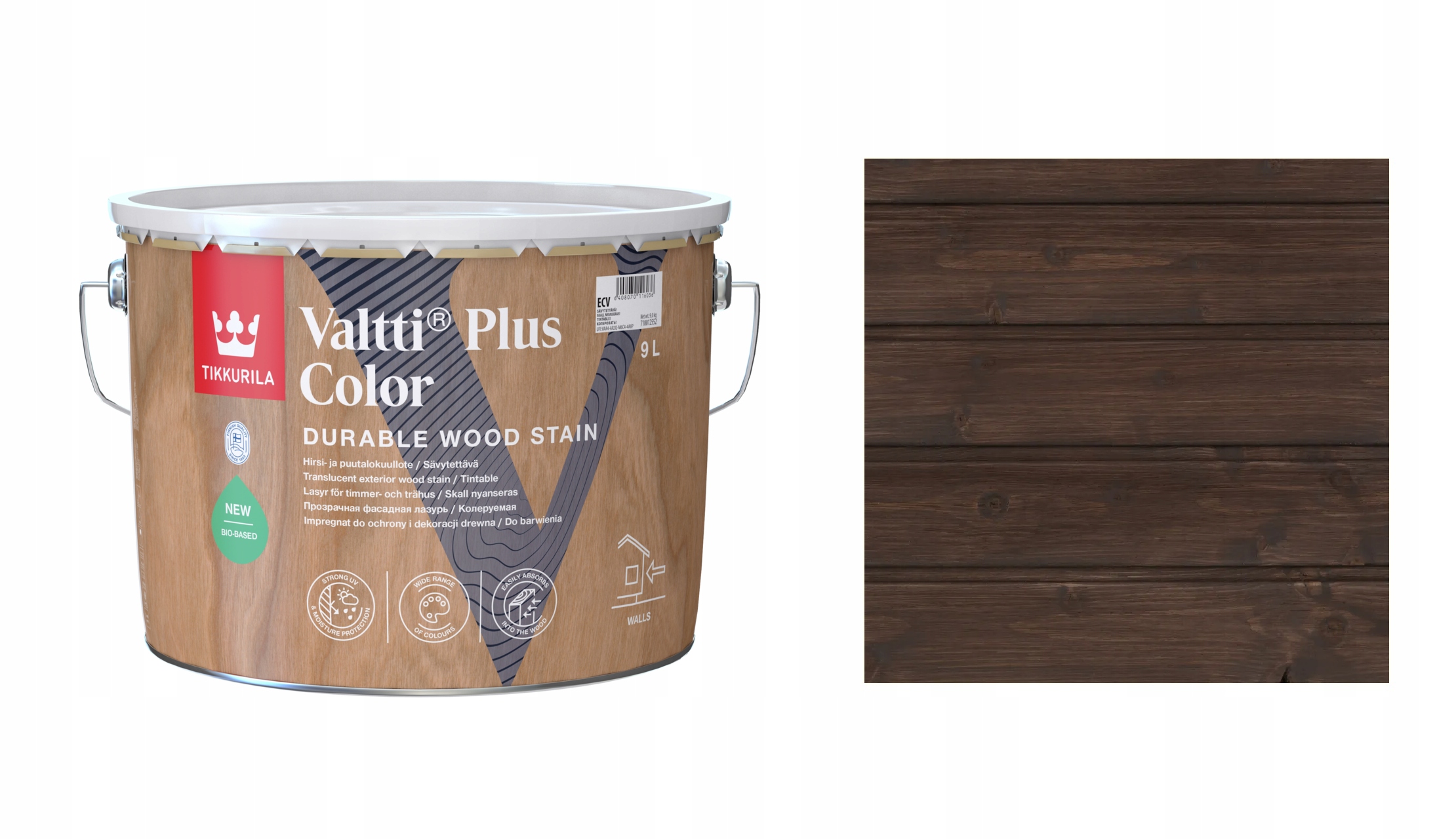 Tikkurila Valtti Plus Color 9L 223A Steady Ground – Rychleschnoucí Impregnace