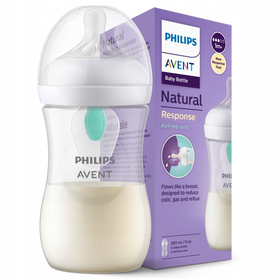 AVENT BUTELKA NATURAL RESPONSE AIRFREE 260ml
